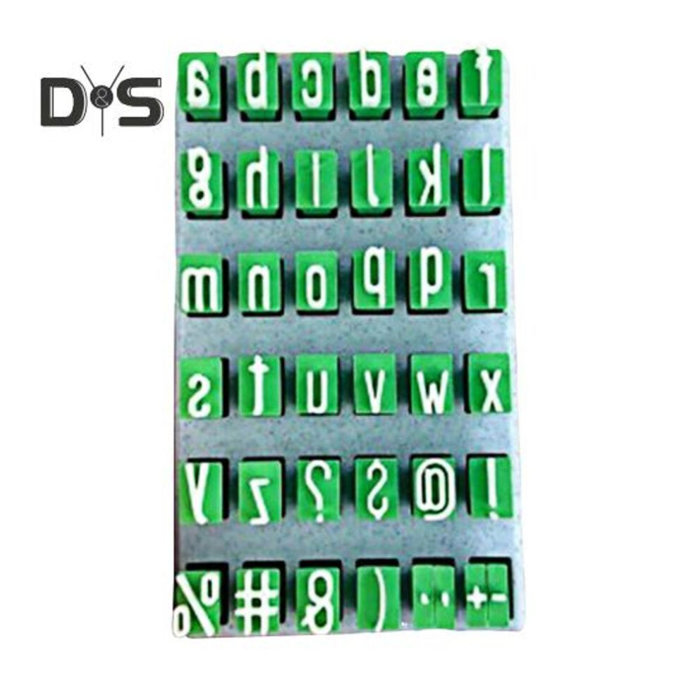 (as the picture, Lowercase) 1 Set Clay Pottery Alphabet Stamp Uppercase Lowercase Letter Polymer Clay Silicone Stamp Diy Letter Number Symbol Mini Press Stamp