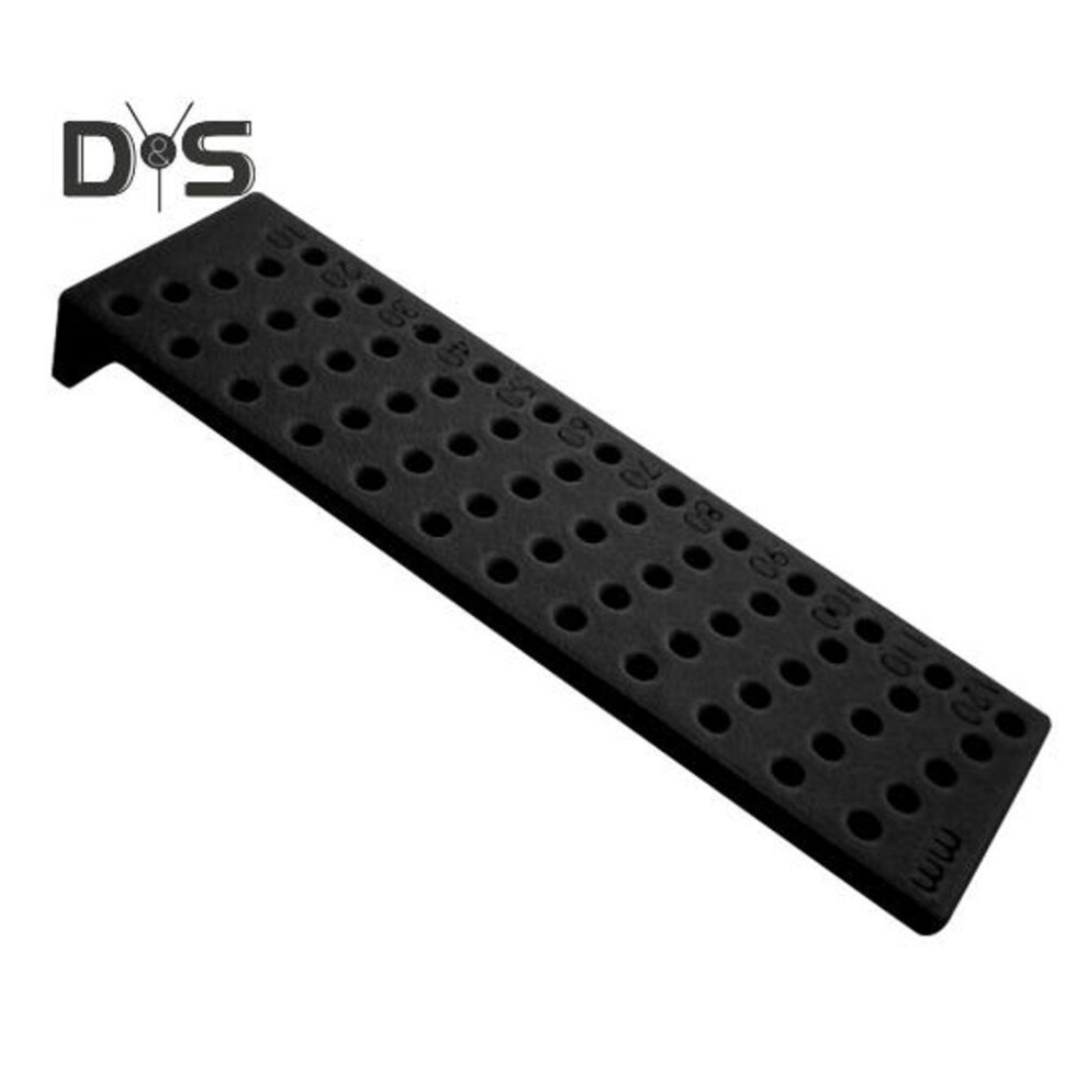(black) 3D Printed Distance Mark Precise Positioning Heavy Duty 2-In-1 Multifunction Woodworking Projects Hole Punch Guide Marking Drilling Tool