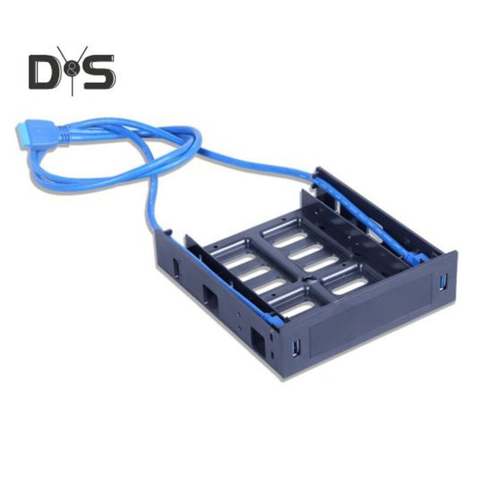 5.25-inch Drive Bay Adapter With Usb 3.0 Ports High-speed Data Transfer Universal Front Panel Hub Card Reader Drive Bay Adapter