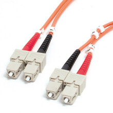 1m (3.3ft) SC to SC OM1 Multimode Fiber Optic Cable, 62.5/125 Fiber Size, 10G Networks, LSZH Fiber Patch Cord (FIBSCSC1)