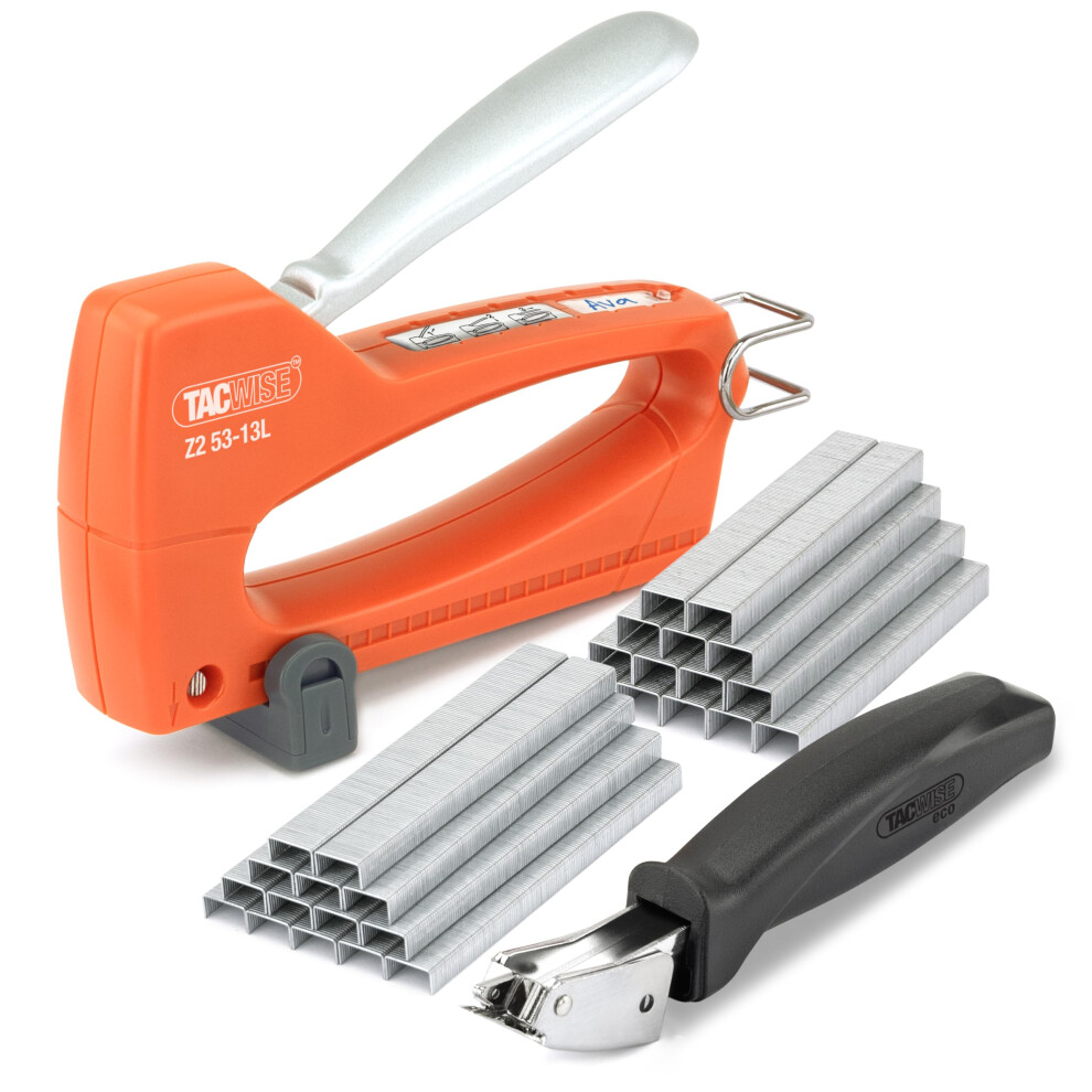 1776 Z2 53-13L Lightweight Staple Gun with 4000 Staples and ECO Staple Remover, Uses Type 13 and 53/4-8 mm Staples
