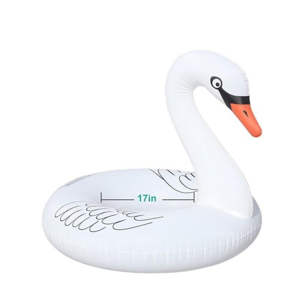 Glow-in-the-Dark Flamingo & Swan Pool Floats U-Shaped Lounge Chairs with Canopy for Adults