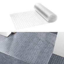 Scratch-Proof PVC Mat, 24" x 12' Anti-Slip Pet Scratch Protector, Easy to Cut Plastic Guard Mat for Doorway