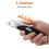 Amazon Heavy Duty Retractable Auto-Load Ergonomic Utility Knife 3-Position Locking Blade with 4 Replaceable Blades in Designed Storage, Black/Silver 2