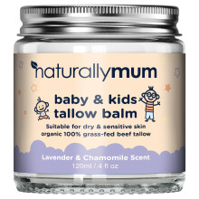 Baby & Kids Tallow Balm | All-Natural Organic Grass Fed Beef Tallow | Moisturizing Cream | For Dry & Sensitive Skin | All in One Skincare Solution | 4