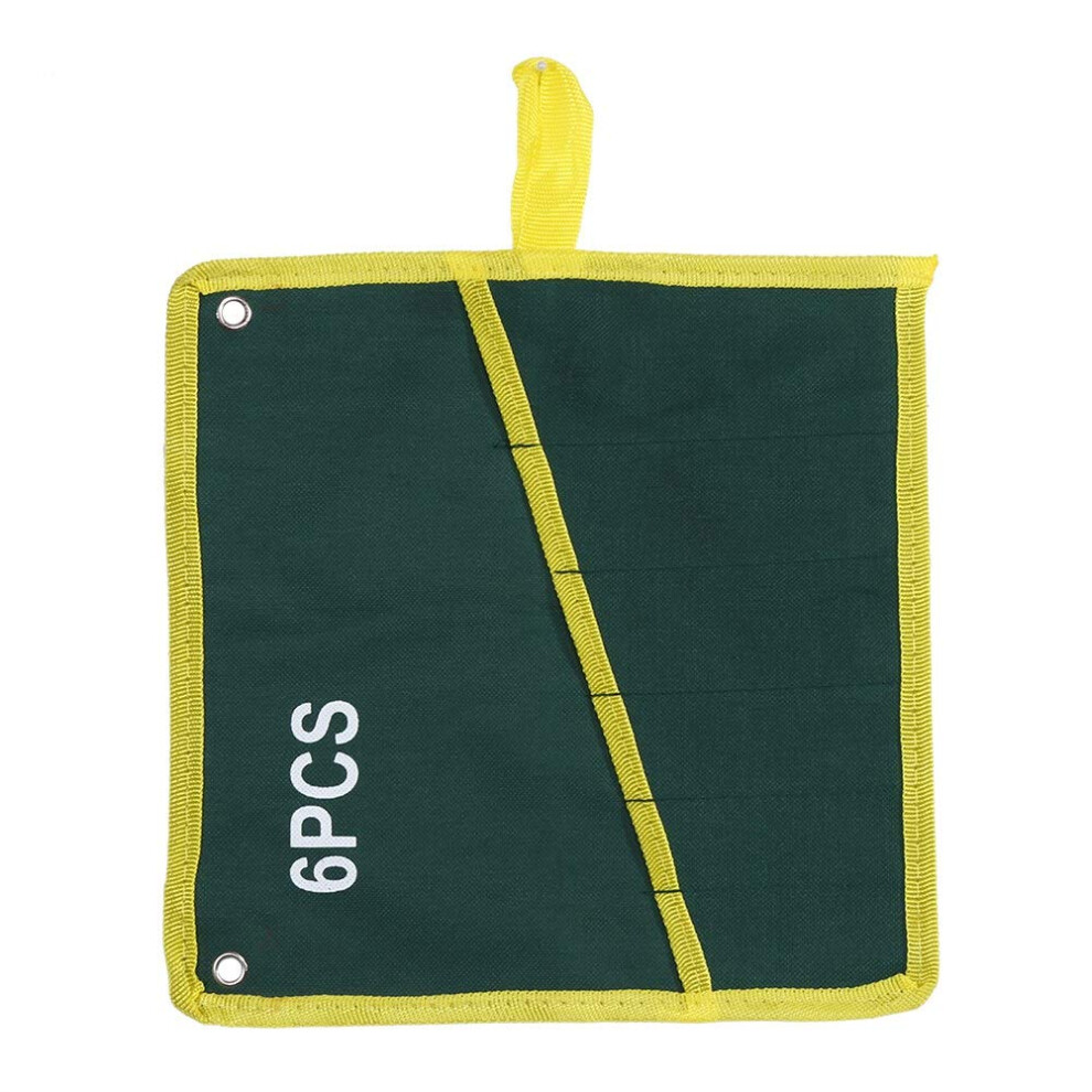 Tool Roll Pouches Wrench Tool Roll With 8 Pockets For Wrenches Screwdrivers Pliers Chisels Handmade Storage Case (6Pcs) 719855312274