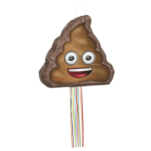 3D Emoji Poop Pinata 45 cm