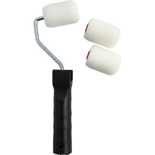 Farbe Roller - 20 - Schaum - Griff + 3 Rollen - 5 cm