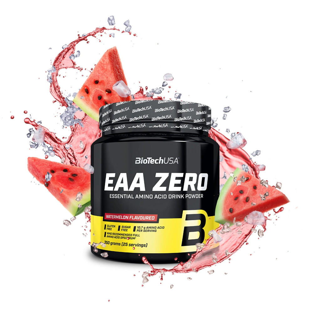 BioTechUSA EAA Zero - Essential Amino Acid Power | 7160mg EAA/Serving | WHO Recommended Ratio | Sugar-Free, Gluten-Free, 350 g, Watermelon - Image 5