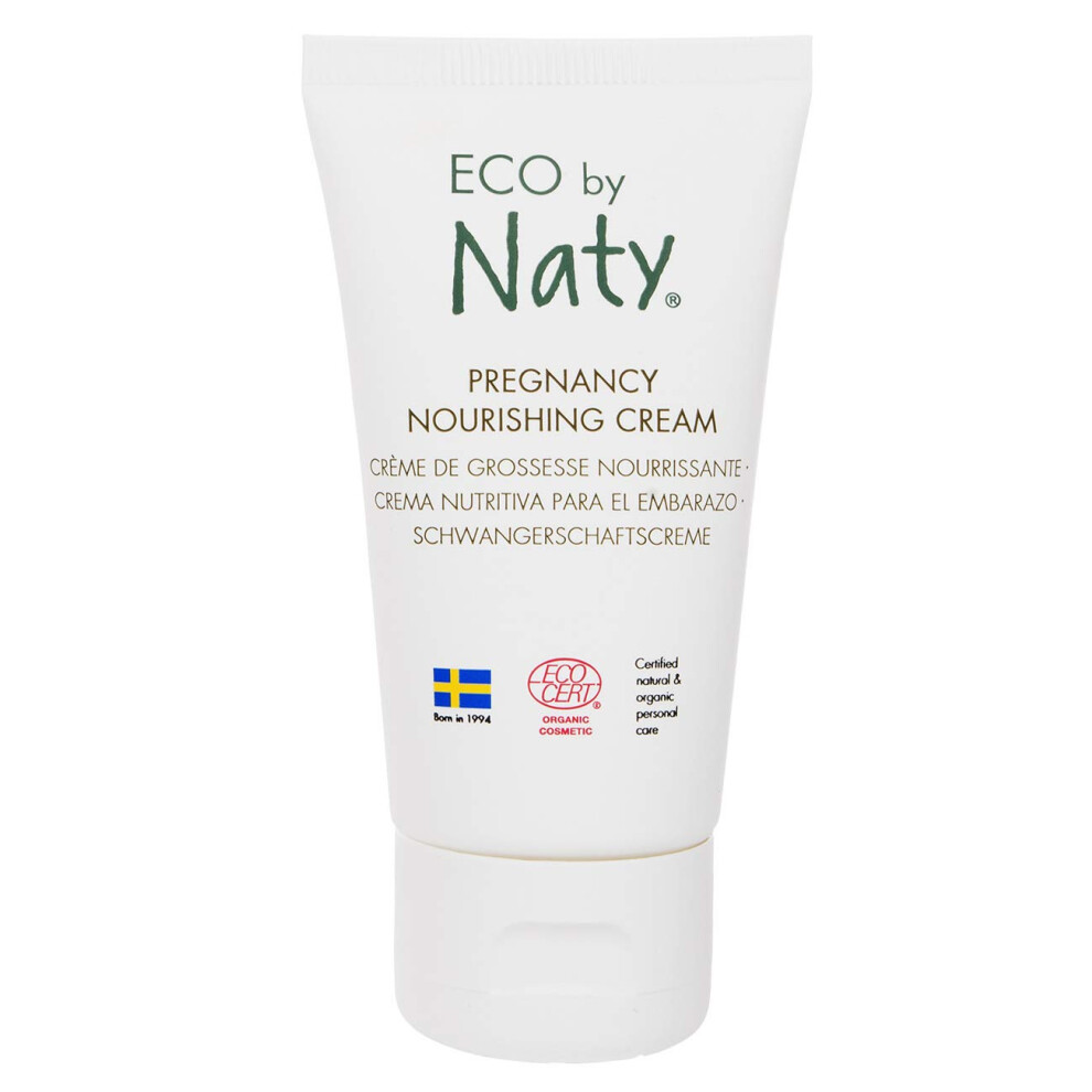 Eco By Naty , Pregnancy Nourishing Cream, 100% Plant-Derived Ingredients With 0% Perfume, Hypoallergenic And Dermatologically Tested, 50 Ml Tube