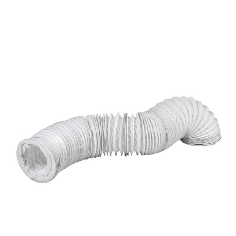80Mm (3 Inch) X 3 Metre - Pvc Flexi Hose - White Universal Tumble Dryer - Cooker Hood - Extractor Fan - Air Conditioner Hose 4750492013243