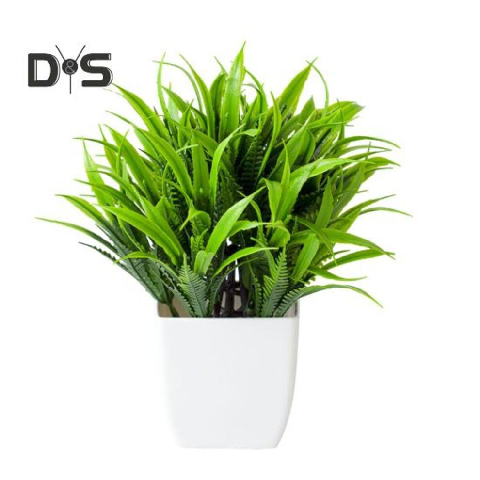 (as the picture, C) Simulated Plant Pot Artificial Potted Plant Never Wither Fade-less Scene Layout Filming Prop No Trimming Home Fake Bonsai Home Office Bedroom Living