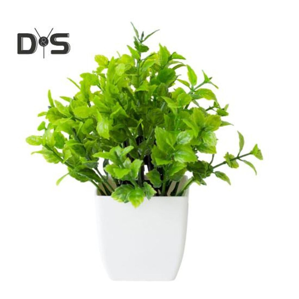 (as the picture, D) Simulated Plant Pot Artificial Potted Plant Never Wither Fade-less Scene Layout Filming Prop No Trimming Home Fake Bonsai Home Office Bedroom Living