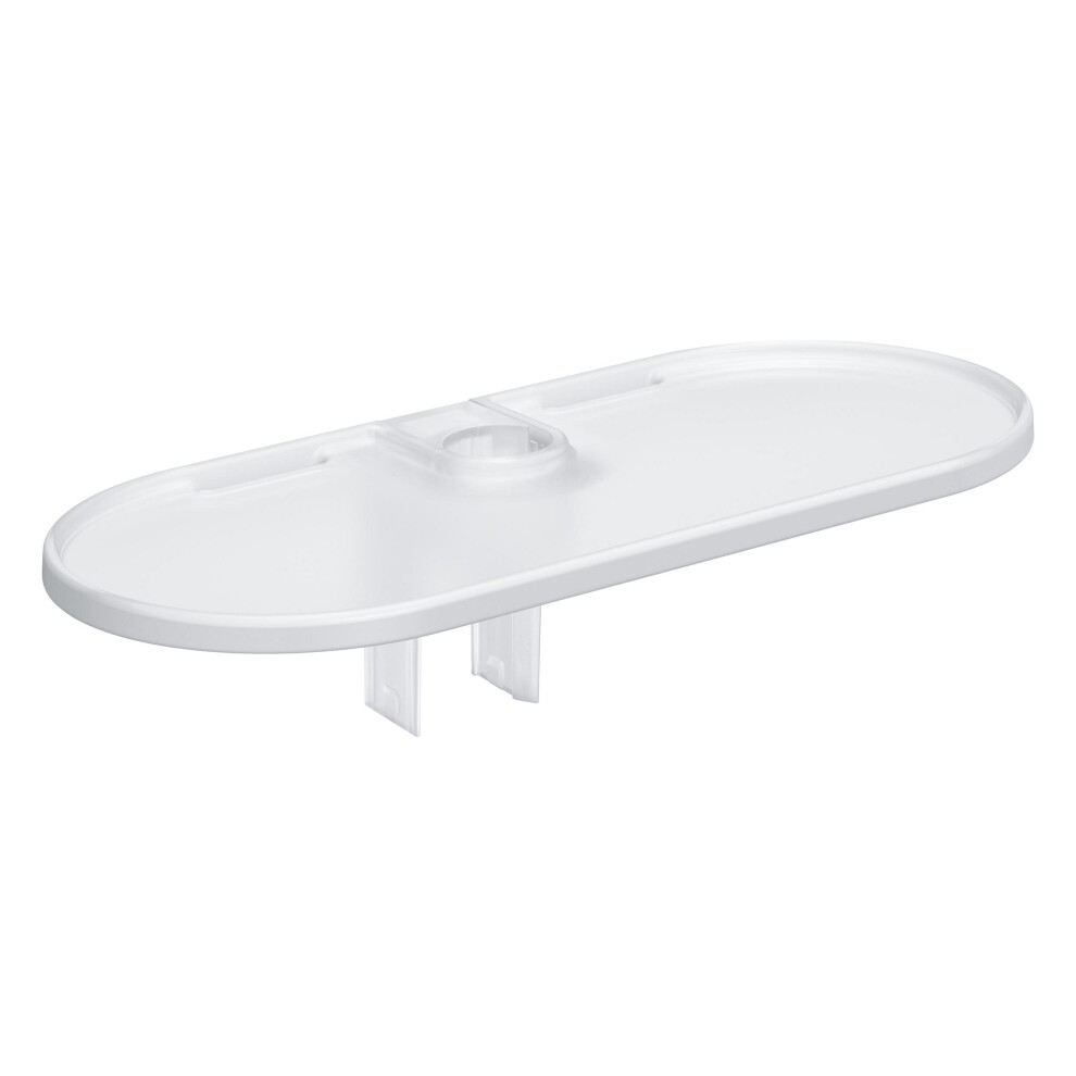 Vitalio Universal QuickFix Tray for GROHE Vitalio Universal QuickFix Shower Rails Ø 22 mm, Acrylic, Easy to Fit, White, 27725001