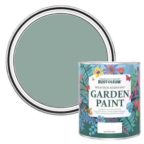 Rust-Oleum Blue Mould Resistant Garden Paint in Matt Finish - Gresham Blue 750ml
