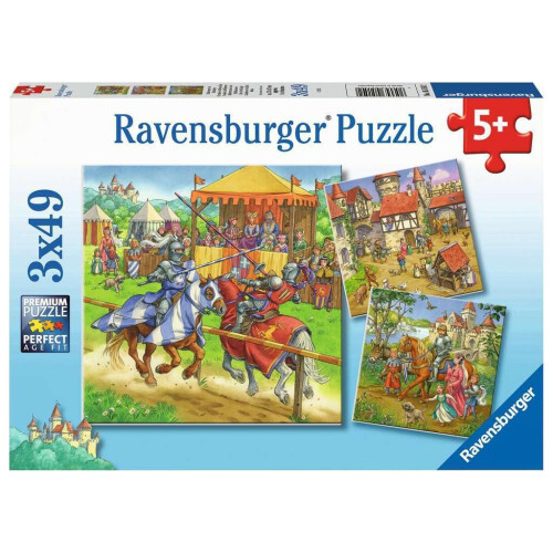 Ravensburger Puslespil 3x49 Riddere