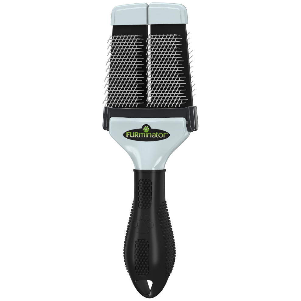 Furminator Small Slicker Brush - Gentle Grooming Tool For Small Dogs, Puppies & Kittens - Tangle Free, Glossy Coat