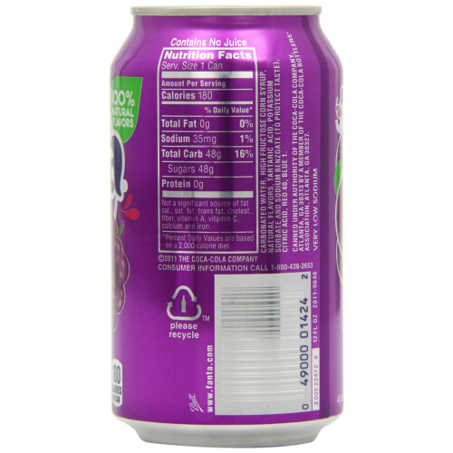 Fanta Grape Soda Can 355 ml (Pack of 12) 2