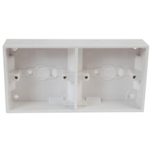 PELB1646 2 Gang White Pattress Box, 32mm