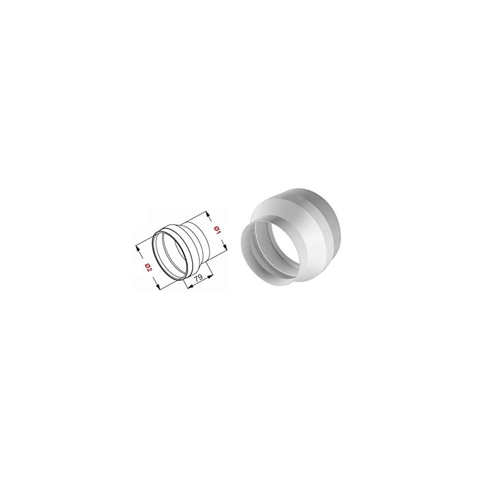 Round Duct Reduction For Extractor Hood 120Mm/100Mm Rok 5905033317659