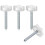 4 Pack Pointed Headboard Fixings - M8 Headboard Bolts, 105 MM with Washers 1