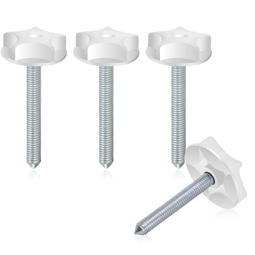 Photos - Nail / Screw / Fastener 4 Pack Pointed Headboard Fixings - M8 Headboard Bolts, 105 MM with Washers