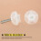 4 Pack Pointed Headboard Fixings - M8 Headboard Bolts, 105 MM with Washers 5