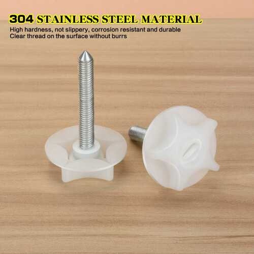 4 Pack Pointed Headboard Fixings - M8 Headboard Bolts, 105 MM with Washers 2