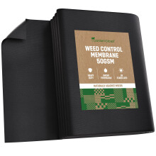 GardenGloss 20m2 Weed Control Membrane (50gsm) - Water Permeable and Tearproof Weed Barrier Fabric - Weed Control Fabric with High UV-Stabilisation
