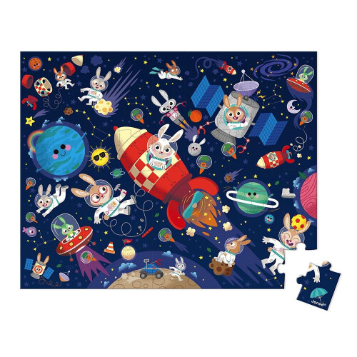 Janod Janod - Puzzle Fusée 54 pcs - JURATOYS 1