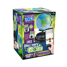 AR Discovery Mini Globe For Kids - Learn About Planet Earth, Wonders of World, Continents and Solar System - Features Augmented Reality App, Globe and