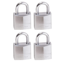 629EURQ Pack of 4 Marine Padlocks with Key, Metal, Set of 4 Pieces