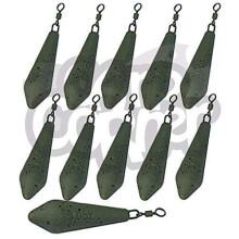 10x Carp Fishing Tackle Weights 1.5oz 2oz 2.5oz 3oz 3.5oz Distance Style Ledgers (10 x 3 oz)