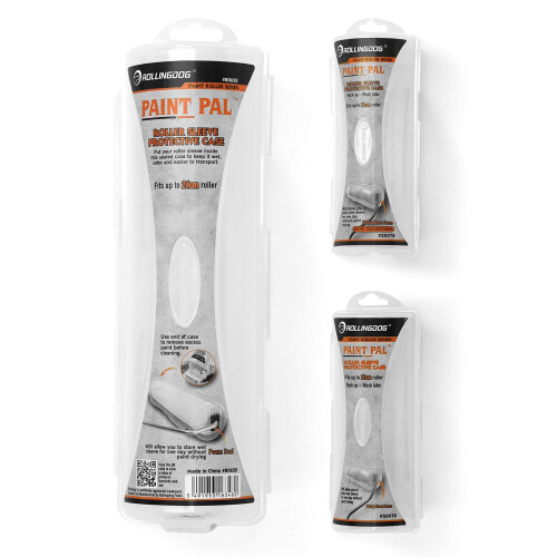 3PCS Roller Sleeve Protective Case Set-Keeps Rollers Moist and Prevents Paint from Smudging (one 9" and Two 4")