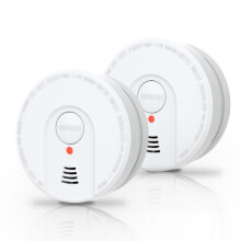 Smoke Alarm, 10 Years Battery, Smoke Alarms for Home, Fire Smoke dectecor with LED Indicator,Big Test/Silence Button Smoke Alarms Conforms to EN14604