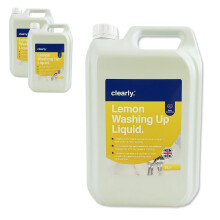 Pack of 2 Washing Up Liquid, 5L, Concentrated Dishwashing Liquid, Lemon Fragrance Dish Washing Liquid, Stain-Removin