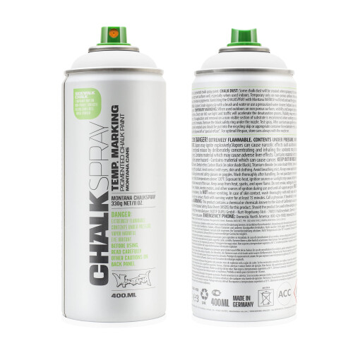 Cans Chalk Spray Paint WHITE Temporary Marking Eco-Friendly