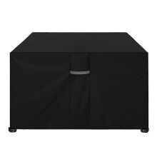 Cube Garden Furniture Covers Waterproof Heavy Duty 600D Oxford Fabric Patio Square Table and Chairs Cover with Air Vent, Windproof Anti-UV Outdoor