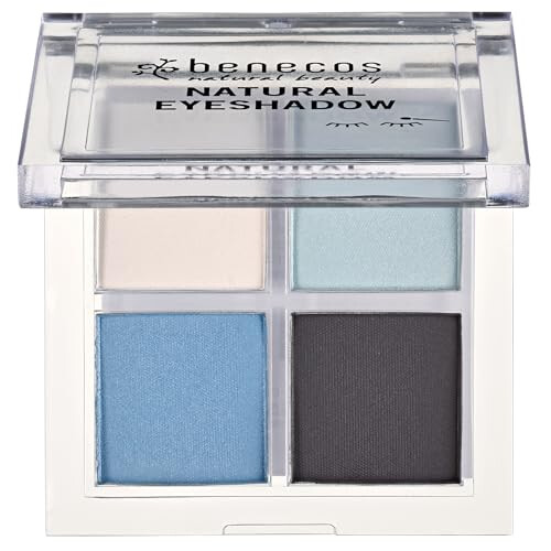 Natural Cosmetics - Quattro Eyeshadow Palette - vegan - true blue 1