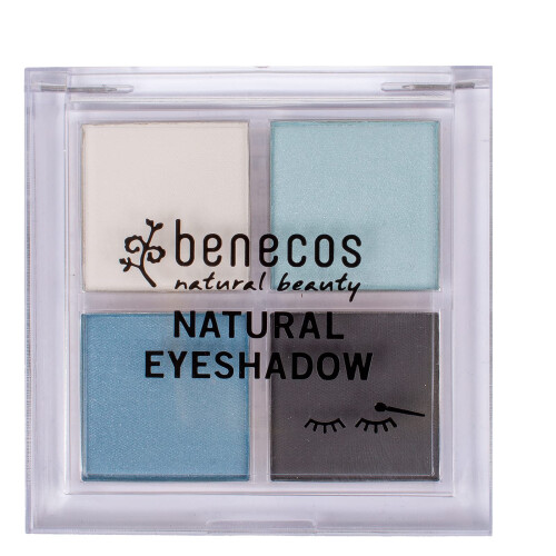 Natural Cosmetics - Quattro Eyeshadow Palette - vegan - true blue 2