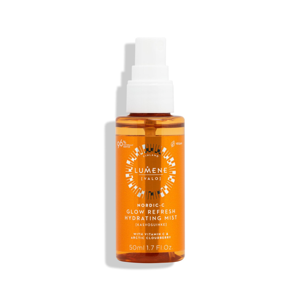 Lumene Nordic-C [Valo] Glow Refresh Hydrating Mist With Vitamin C, Vegan 50Ml