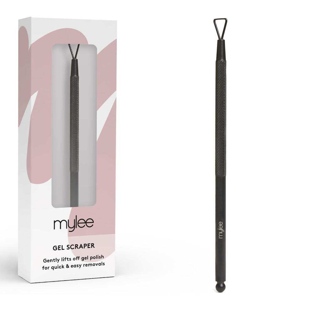 Gel Scraper – Professional, Sleek, Matte Black, Stainless Steel, Non-Slip, Salon-Quality Gel Scraper for Quick and Easy Removal of Gel Polish