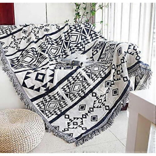 Multi-function Decorative Throw Blanket Sofa Towel Cotton Warm Slipcover 130 x 180cm 2