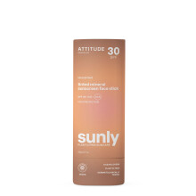 Tinted Mineral Sunscreen Face Stick with Zinc Oxide, SPF 30, EWG Verified, Plastic-Free, Broad Spectrum UVA/UVB Protection, Dermatologically Tested,