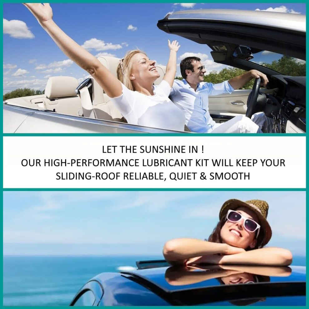 Car Sunroof Lubricant Kit - Sliding Roof Special Grease (10g) for Tracks & Guide Rails and Special Krytox Lubricating Oil (10g) for Rubber Seals & on OnBuy Car Sunroof Lubricant Kit - Sliding Roof Special Grease (10g) for Tracks & Guide Rails and Special Krytox Lubricating Oil (10g) for Rubber Seals & on OnBuy