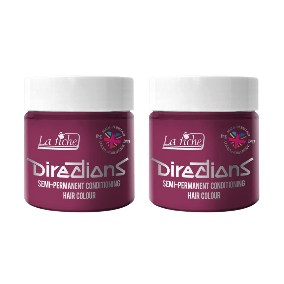 La Riche Red 2X Directions Semi-Permanent Hair Color 100Ml Tub - Cerise