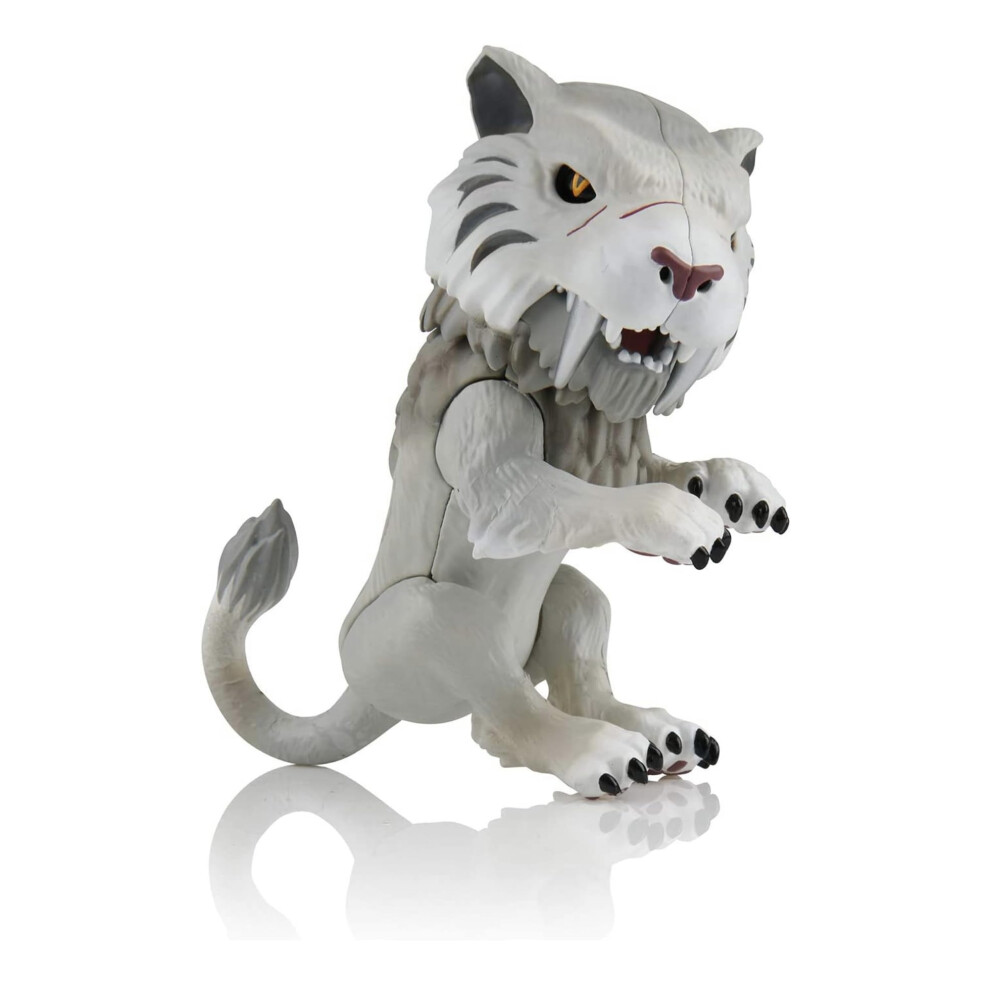 Photos - Other Toys WowWee Fingerlings Untamed Tiger Sabre Tooth Silvertooth 