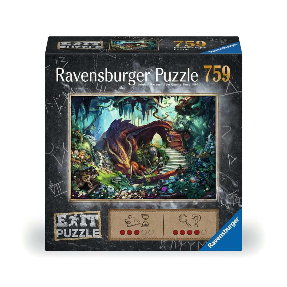 Ravensburger Exit Puzzle 17378 In Der Drachenhöhle - 759 Teile Puzzle Für Erwachsene Und Kinder Ab 12 Jahren