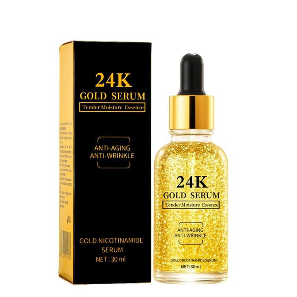 24k Gold Niacinamide Anti-Wrinkle Essence Hyaluronic Acid Moisturizing Hydrating Face Serum