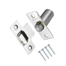 TERF Adjustable Roller Catch Polished Nickel Roller Ball Door Latch Door Closer Ideal Internal Door Catch for Doors Cupboards Cabinets and Wardrobes